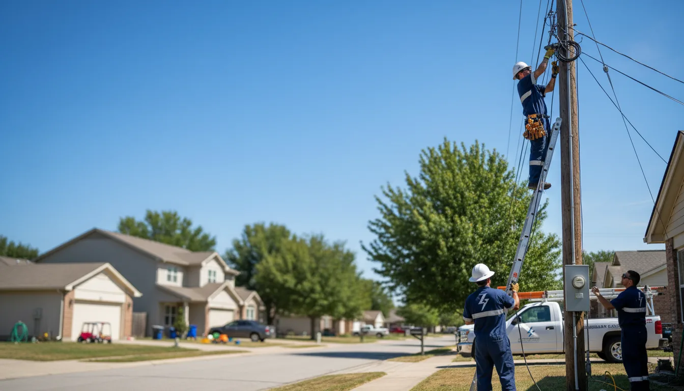 Residential electrician providing installation services in Minong, WI